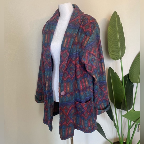 Vintage 80s colorful southwestern Nuggets jacket coat size medium - Picture 2 of 8